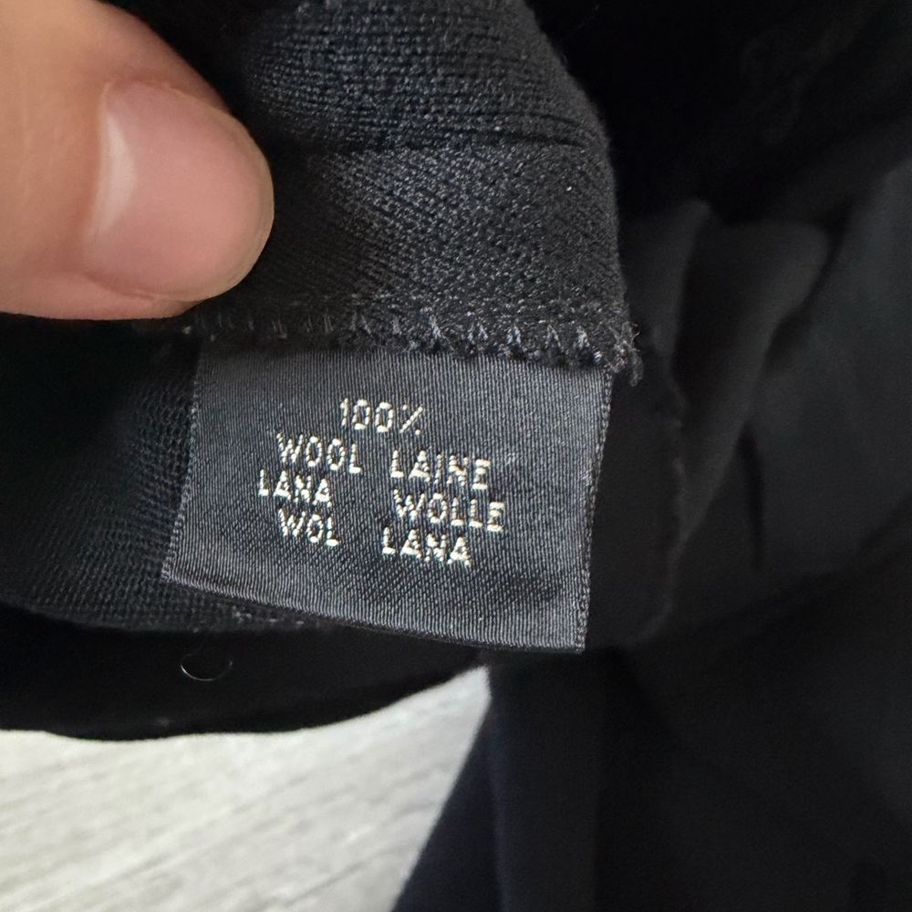 Ralph Lauren Black Label Sz 8 Black 100% Wool Dress Pants Quiet Luxury Career - Picture 5 of 8